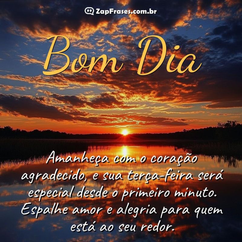 Mensagem de Bom Dia: Amanhecer Especial de Terça