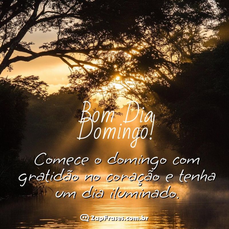 Mensagem Inspiradora de Bom Dia para um Domingo Especial