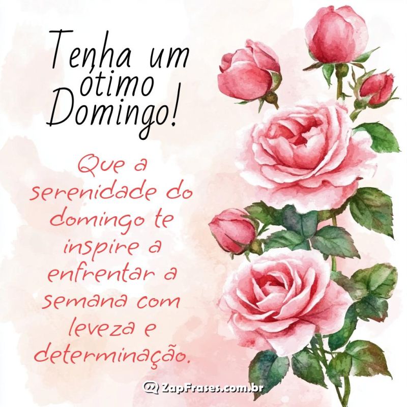 Inspire-se com uma Mensagem de Domingo Sereno e Positivo