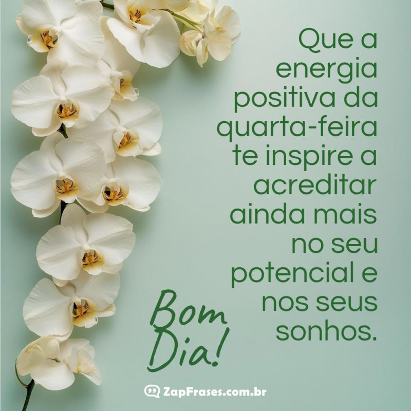 Mensagem Inspiradora de Bom Dia para Quarta-Feira