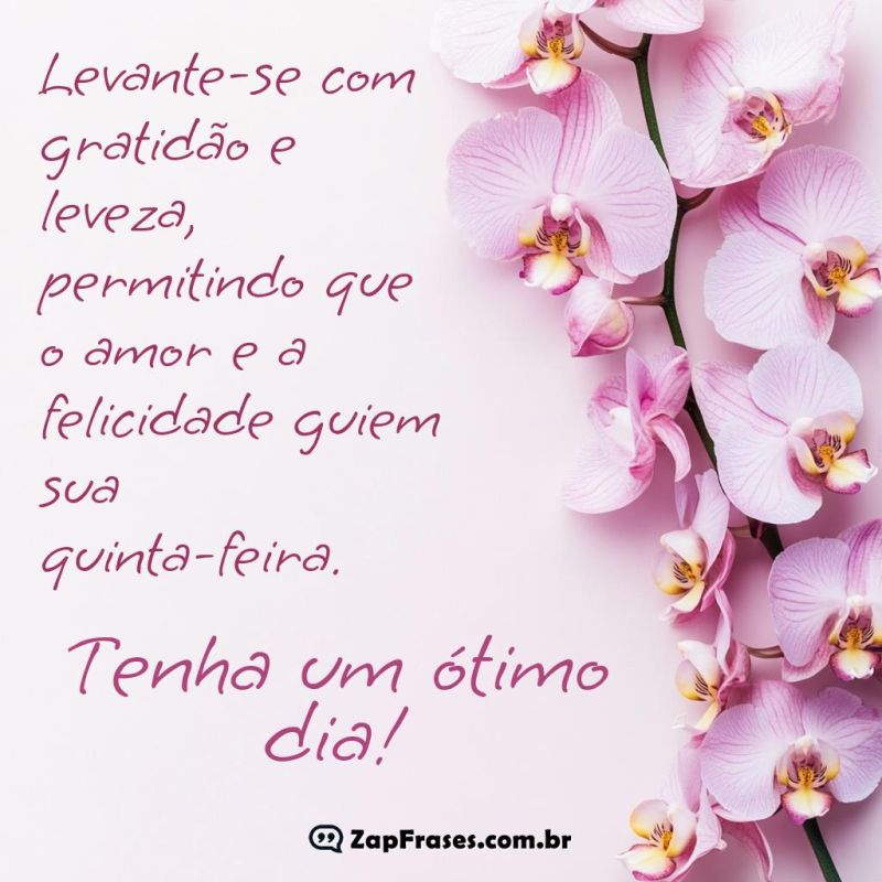 Inspire-se com Gratidão e Felicidade nesta Quinta-Feira