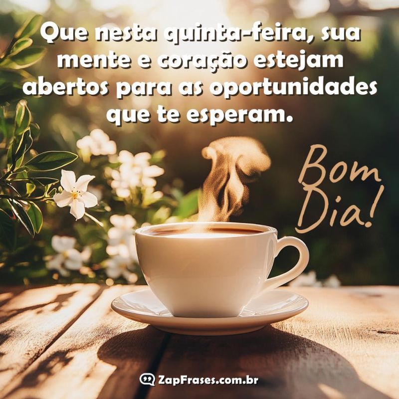 Comece sua Quinta-feira com Inspiração e Café